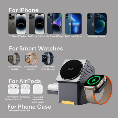 ModuRoad™ 3-in-1 Magnetic Wireless Charging Stand